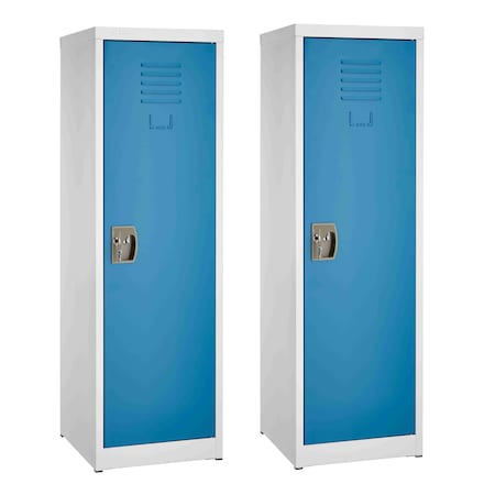 Adiroffice 15 in W, 15 in D, 48 in H, Steel ADI629-01-BLU-2PK